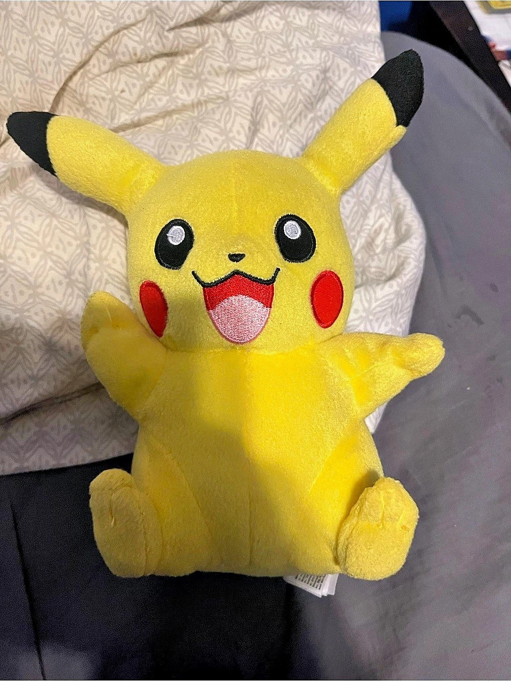 Tomy Pikachu plush Yellow & Black